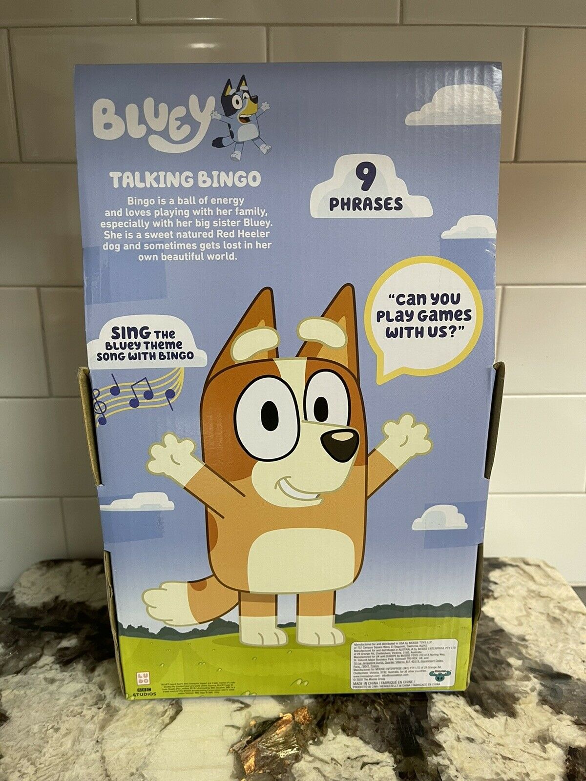 New Bluey Toy-12” Bingo Talking Plush Says 9 Phrases & Sings Bluey ...